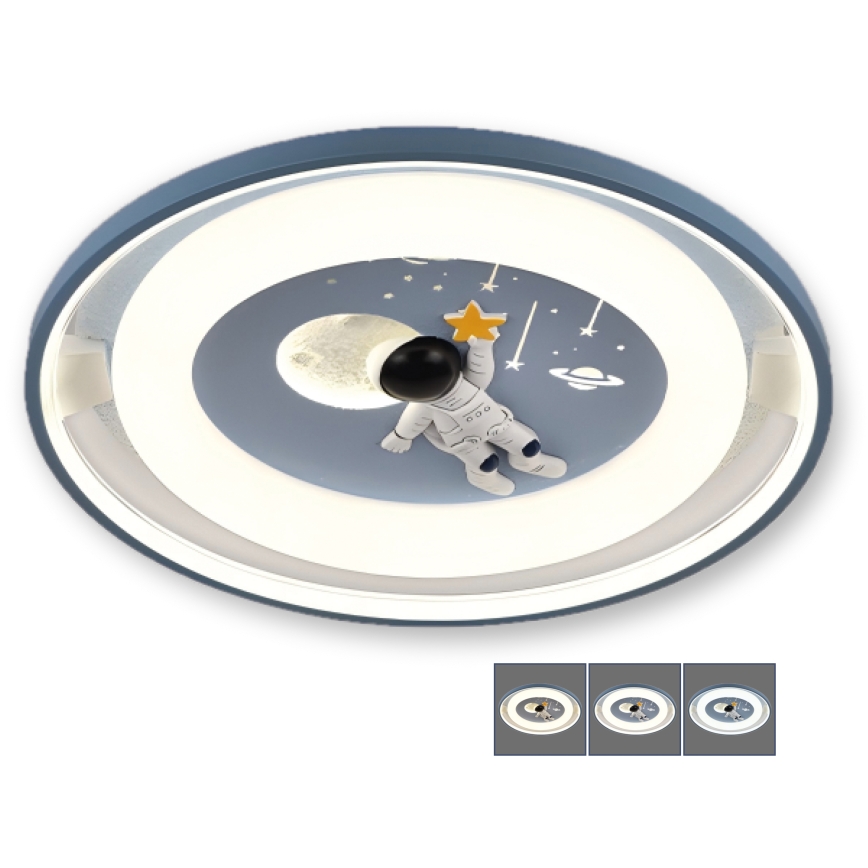 BRILAGI - Lámpara de techo infantil LED regulable ASTRO LED/55W/230V 3000-6000K diámetro 50 cm + mando a distancia