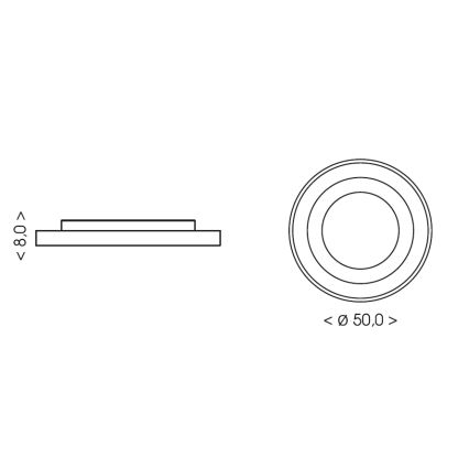 BRILAGI - Lámpara de techo infantil LED regulable ASTRO LED/55W/230V 3000-6000K diámetro 50 cm + mando a distancia