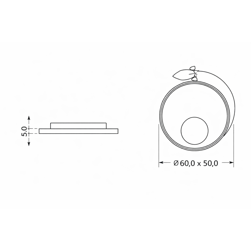 Brilagi - Lámpara de techo infantil LED STARSHIP LED/64W/230V 3000/4500/6000K amarilla