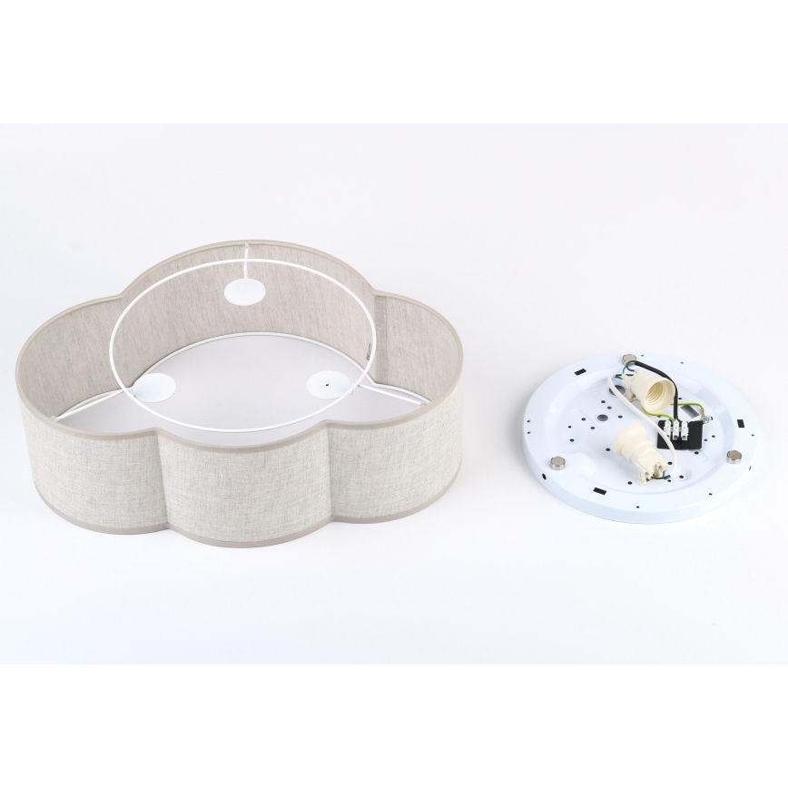 Brilagi - Lámpara de techo infantil NIMBUS MINI 2xE27/15W/230V 31x43 beige