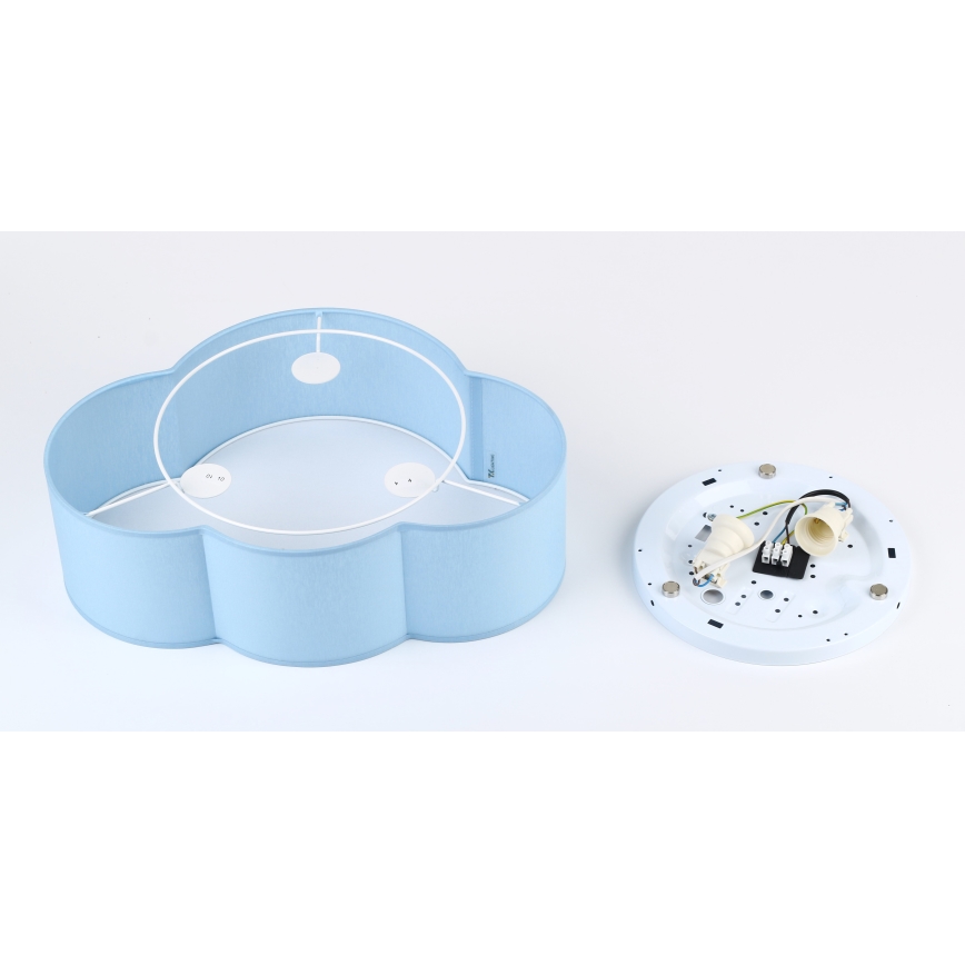 Brilagi - Lámpara de techo infantil NIMBUS MINI, 2xE27/15W/230V, 31x43 cm, azul