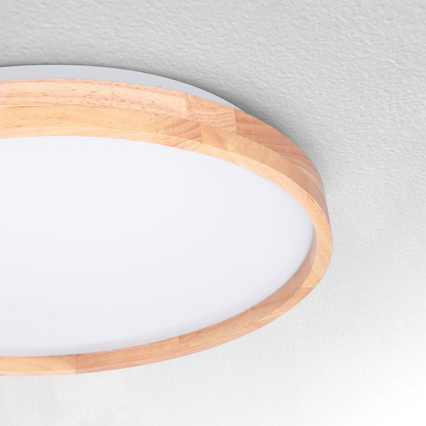 BRILAGI - Plafón LED ALSON LED/24W/230V Ø 29,5 cm en roble