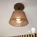Brilagi - Lámpara de techo LED ANTHONY empotrada 1xE14/60W/230V roble nogal/marrón