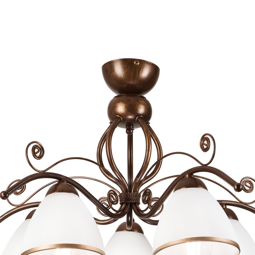 BRILAGI - Lámpara de techo LED ANTICO 5xE27/60W/230V pátina de bronce