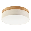 Brilagi - Lámpara de techo LED BELLADONNA LED/36W/230V Ø 40 cm crema/roble