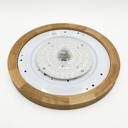 Brilagi - Lámpara de techo LED BELLADONNA LED/36W/230V Ø 40 cm crema/roble