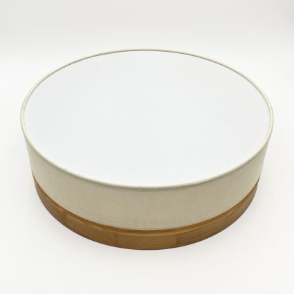 Brilagi - Lámpara de techo LED BELLADONNA LED/36W/230V Ø 40 cm crema/roble
