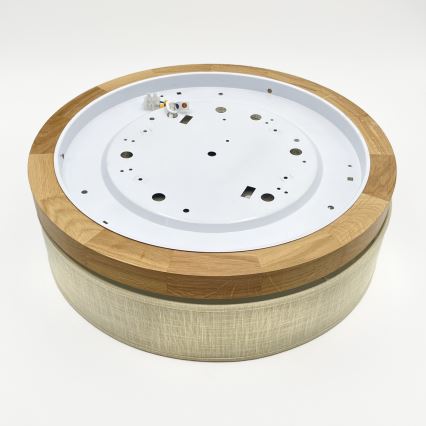 Brilagi - Lámpara de techo LED BELLADONNA LED/36W/230V Ø 40 cm crema/roble