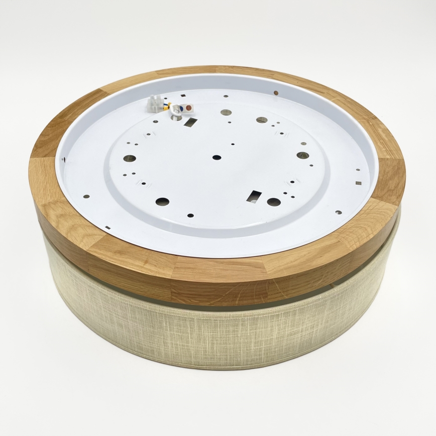 Brilagi - Lámpara de techo LED BELLADONNA LED/36W/230V Ø 40 cm crema/roble