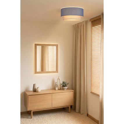 Brilagi - Lámpara de techo LED BOHO ECO 1xE27/10W/230V, diámetro 40 cm, azul/crema