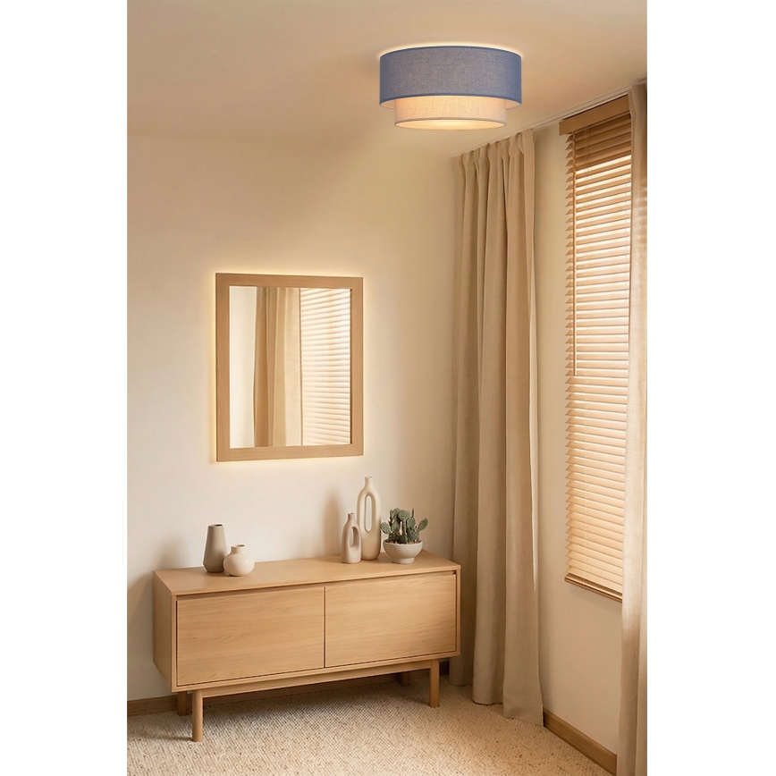 Brilagi - Lámpara de techo LED BOHO ECO 1xE27/10W/230V, diámetro 40 cm, azul/crema