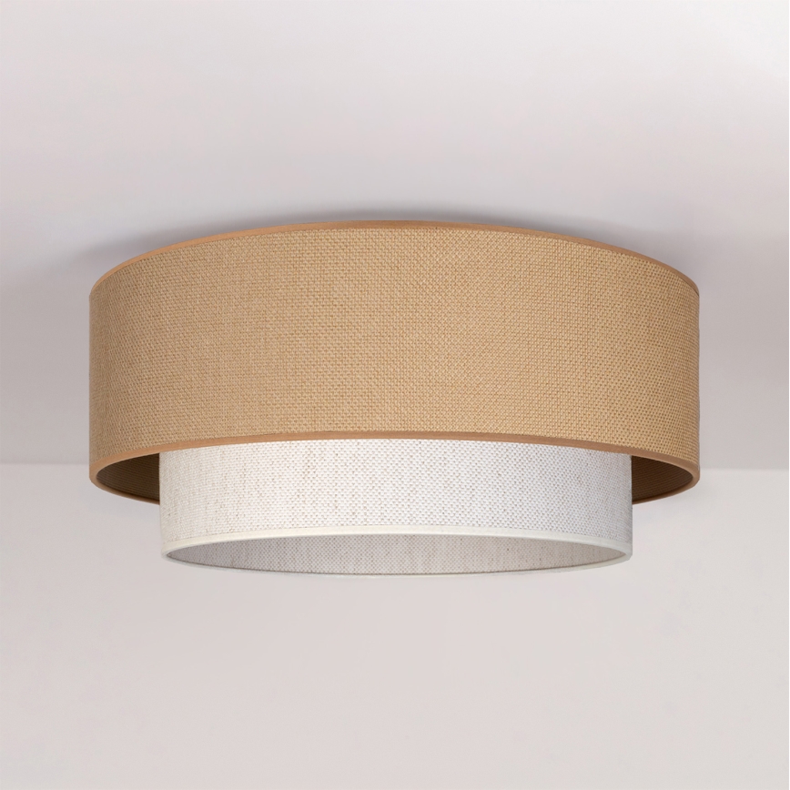 Brilagi - Lámpara de techo LED BOHO ECO 1xE27/10W/230V diámetro 40 cm beige/crema