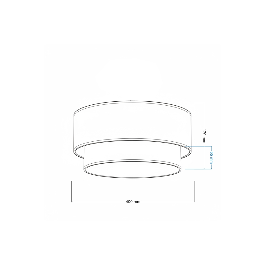 Brilagi - Lámpara de techo LED BOHO ECO 1xE27/10W/230V Ø 40 cm crema