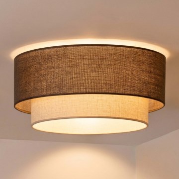 Brilagi - Lámpara de techo LED BOHO ECO 1xE27/10W/230V Ø 40 cm marrón/crema