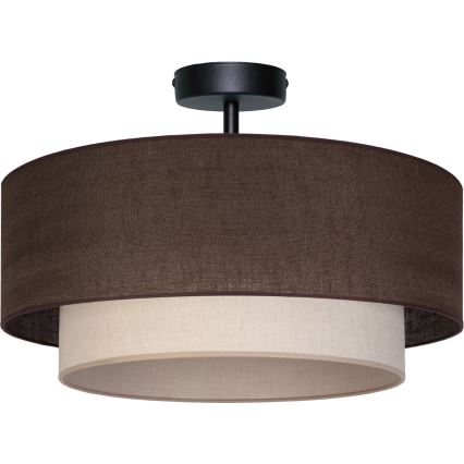 Brilagi - Lámpara de techo LED BOHO ECO de montaje en superficie 1xE27/10W/230V Ø 40 cm marrón/crema