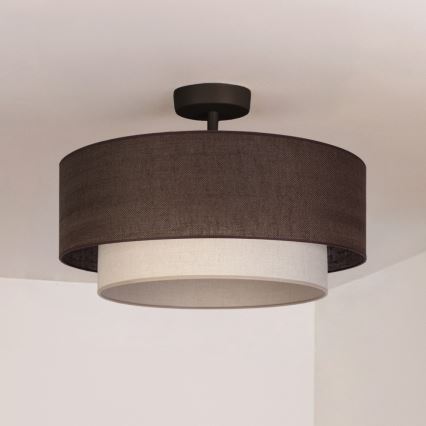 Brilagi - Lámpara de techo LED BOHO ECO de montaje en superficie 1xE27/10W/230V Ø 40 cm marrón/crema