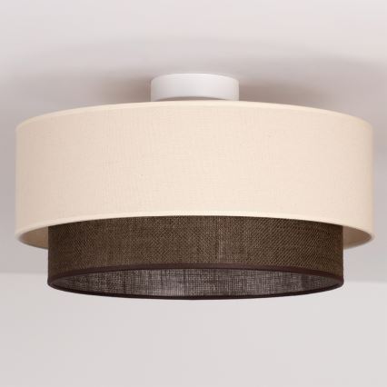 Brilagi - Lámpara de techo LED BOHO STYLE 1xE27/15W/230V Ø 40 cm crema/marrón