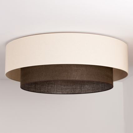 Brilagi - Lámpara de techo LED BOHO STYLE 3x E27/15W/230V Ø 80 cm crema/marrón