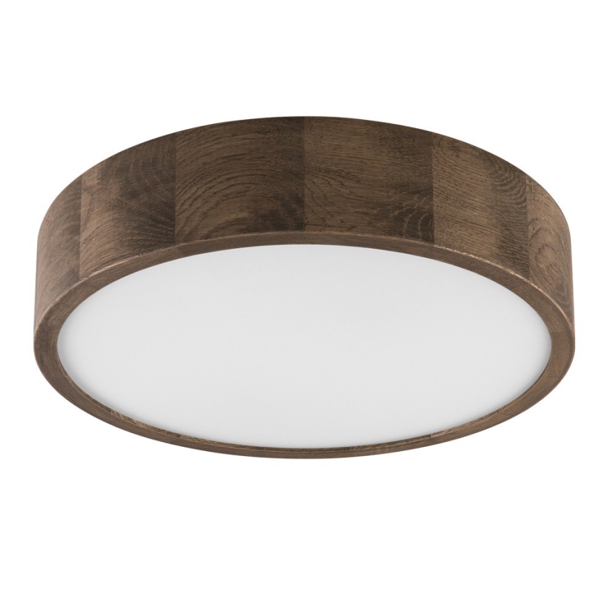 Brilagi - Lámpara de techo LED CARVALHO 2xE27/60W/230V roble nogal Ø 37 cm