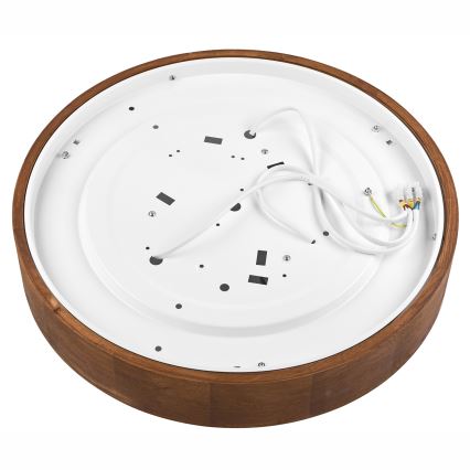 BRILAGI - Lámpara de techo LED CARVALHO 3xE27/15W/230V roble/cerezo, diámetro 47 cm