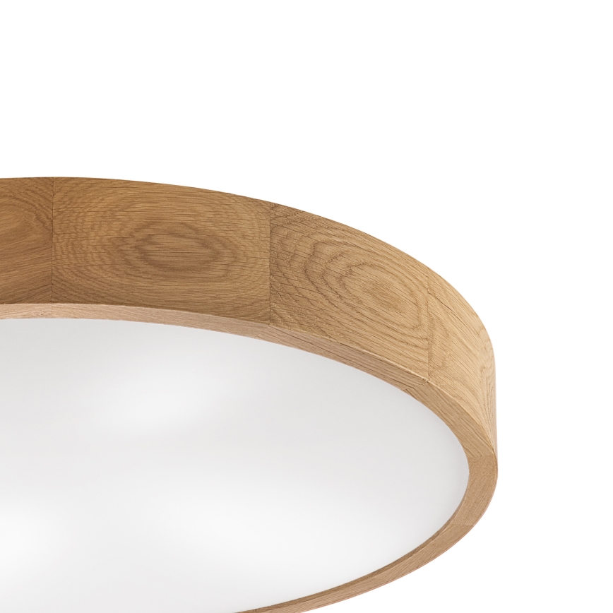 Brilagi - Lámpara de techo LED CARVALHO 4xE27/60W/230V roble Ø 57,5 cm