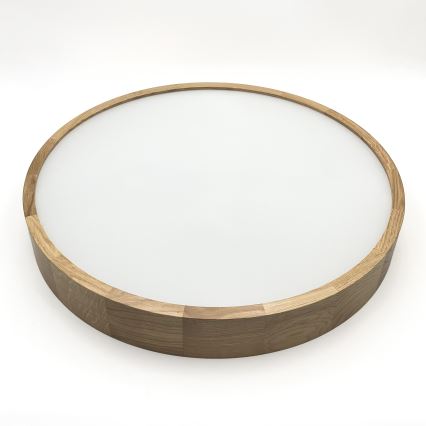 Brilagi - Lámpara de techo LED CARVALHO 4xE27/60W/230V roble Ø 57,5 cm