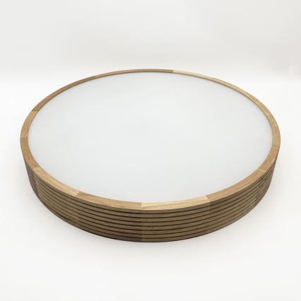 BRILAGI - Lámpara de techo LED CARVALHO MODERN 4xE27/60W/230V, acabado roble, Ø 57,5 cm