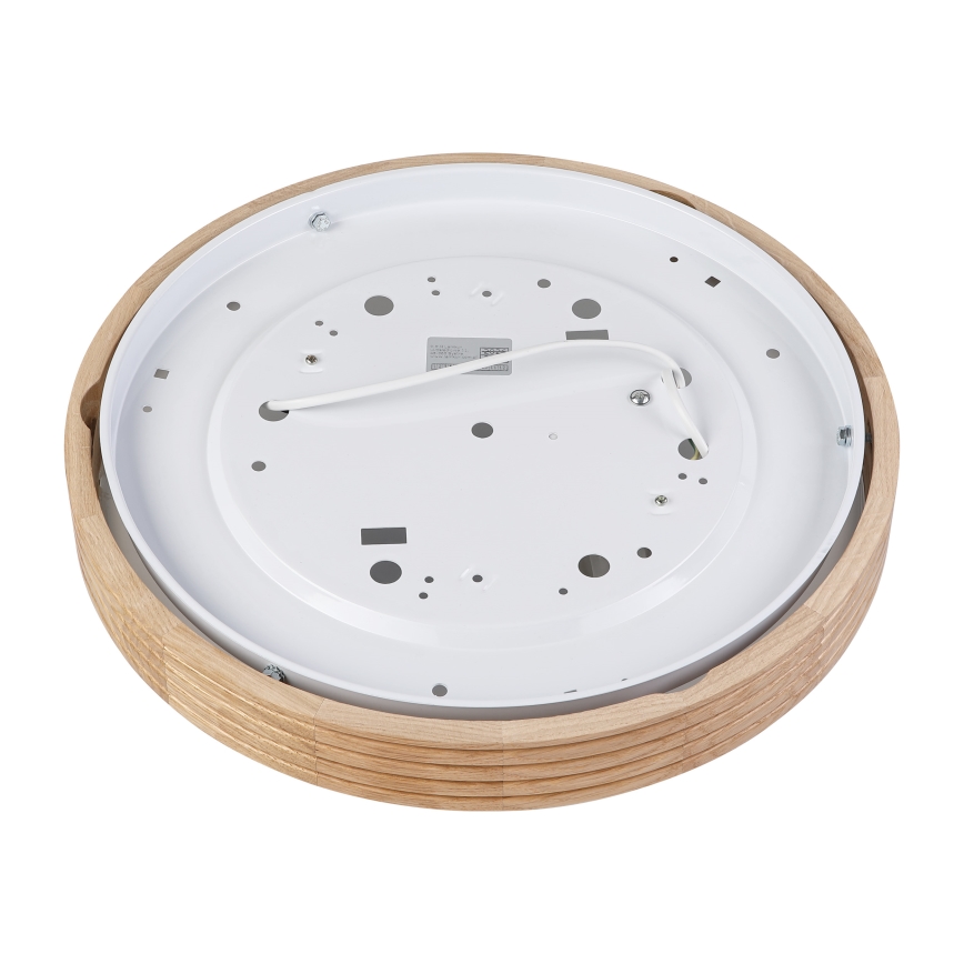 Brilagi - Lámpara de techo LED CARVALHO MODERN SLIM 2xE27/60W/230V Ø 37,5 cm roble