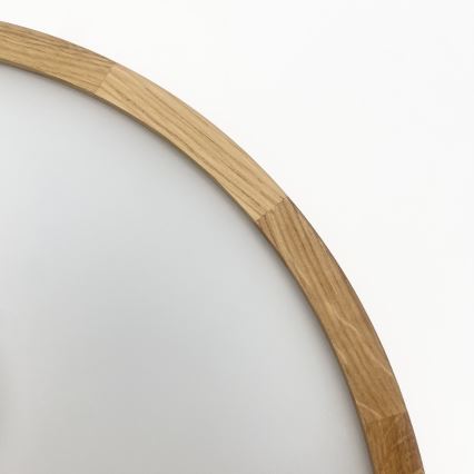 Brilagi - Lámpara de techo LED CARVALHO MODERN SLIM 2xE27/60W/230V Ø 37,5 cm roble