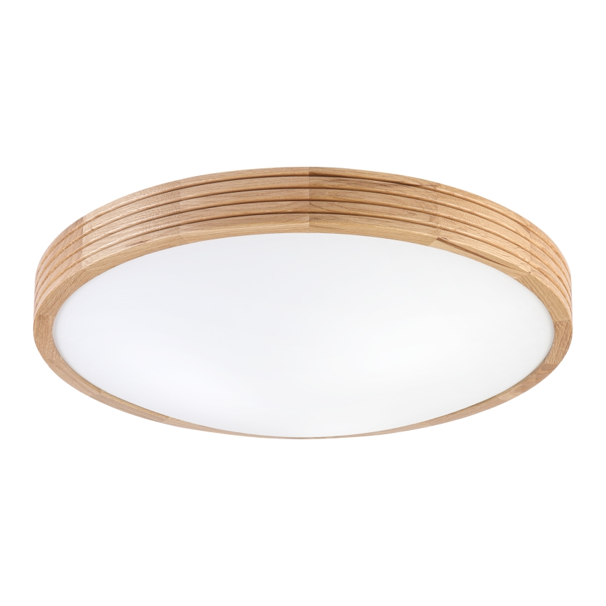 Brilagi - Lámpara de techo LED CARVALHO MODERN SLIM 3xE27/60W/230V Ø 47,5 cm roble