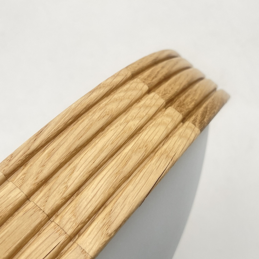 Brilagi - Lámpara de techo LED CARVALHO MODERN SLIM 3xE27/60W/230V Ø 47,5 cm roble