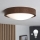 Brilagi - Lámpara de techo LED CARVALHO SLIM 1xE27/60W/230V roble nogal Ø 27 cm