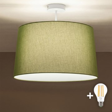 Brilagi - Lámpara de techo LED CERIA de montaje en superficie 1xE27/60W/230V Ø 45 cm blanco/verde