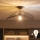 Brilagi - Lámpara de techo LED CERIA WIRE 1xE27/60W/230V 40x56 cm negra