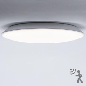 Brilagi - Lámpara de techo LED de baño con sensor VESTAS LED/18W/230V Ø 28 cm 4000K IP54