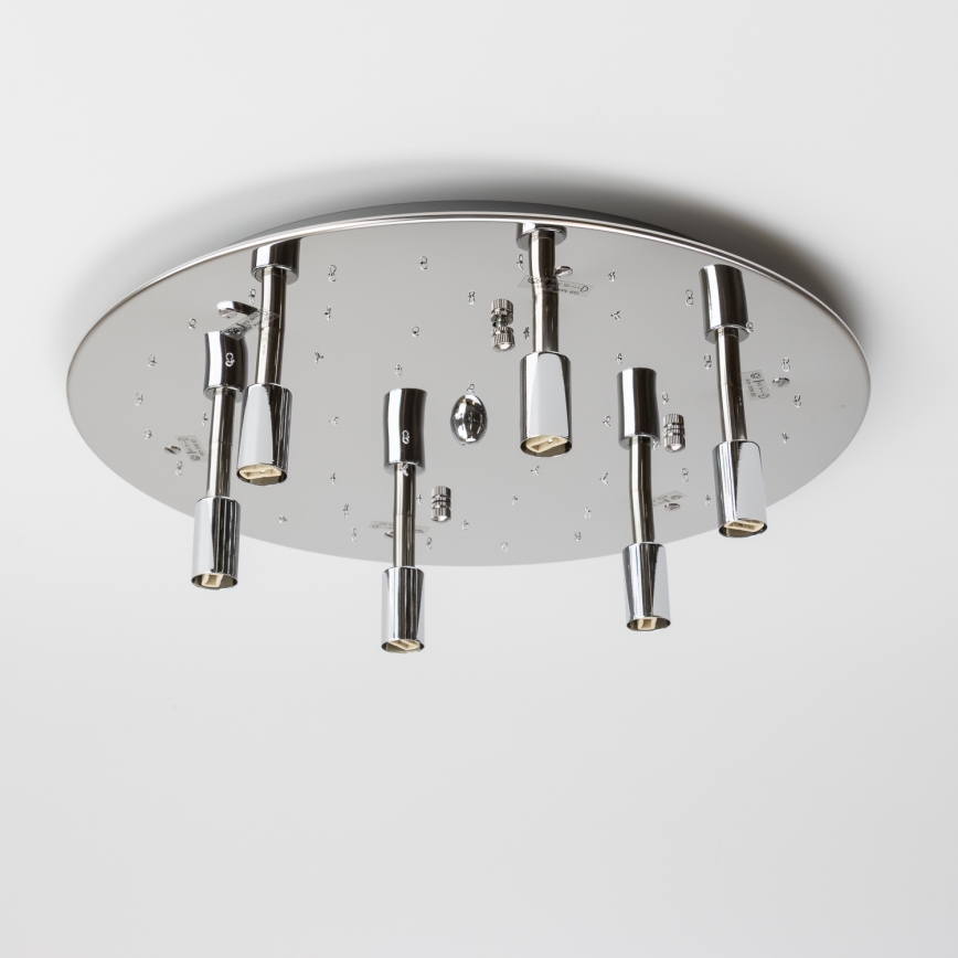 Brilagi - Lámpara de techo LED de cristal JEWEL, 6x G9, 42W, 230V, Ø 50 cm