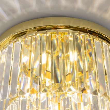 BRILAGI - Lámpara de techo LED de cristal MOZART 5xE14/40W/230V diámetro 40 cm dorada