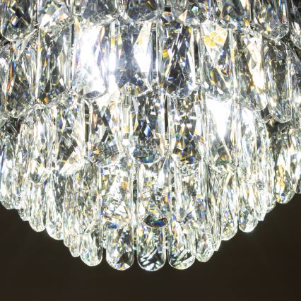 Brilagi - Lámpara de techo LED de cristal VELURE, 5xE14/40W/230V, Ø 46 cm, negra