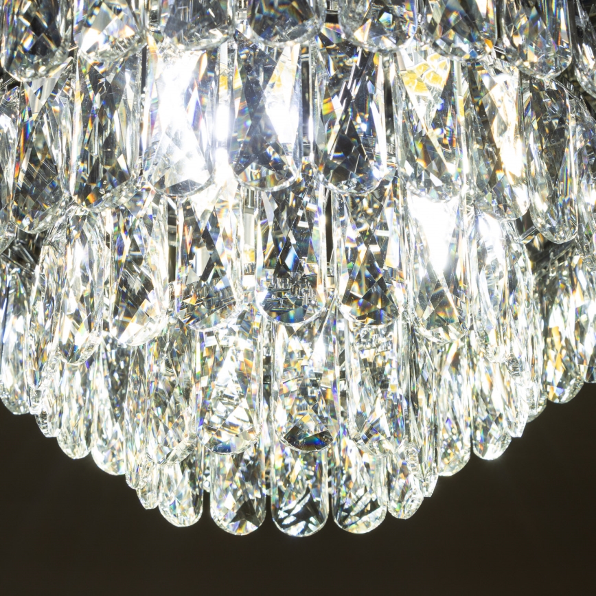 Brilagi - Lámpara de techo LED de cristal VELURE, 5xE14/40W/230V, Ø 46 cm, negra