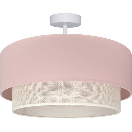 Brilagi - Lámpara de techo LED de montaje en superficie BOHO BOBO 1xE27/60W/230V Ø 40 cm rosa/crema