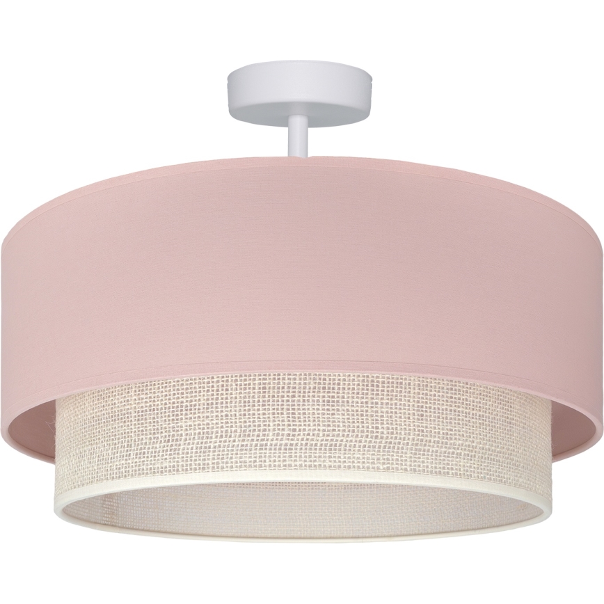 Brilagi - Lámpara de techo LED de montaje en superficie BOHO BOBO 1xE27/60W/230V Ø 40 cm rosa/crema