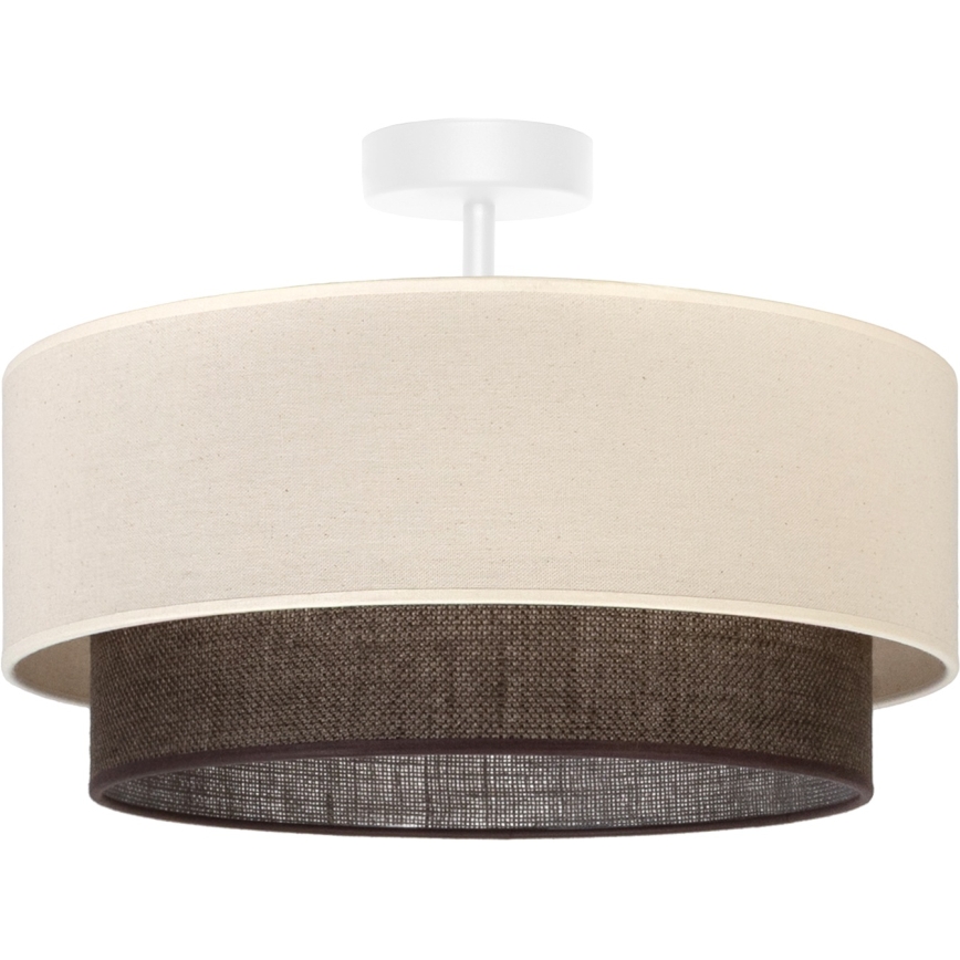 Brilagi - Lámpara de techo LED de montaje en superficie BOHO STYLE 1xE27/15W/230V Ø 40 cm crema/marrón