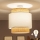 Brilagi - Lámpara de techo LED de montaje en superficie CERIA 1xE27/60W/230V diámetro 40 cm beige/blanco