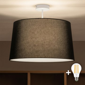 Brilagi - Lámpara de techo LED de montaje en superficie CERIA 1xE27/60W/230V Ø 45 cm blanco/negro