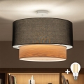 Brilagi - Lámpara de techo LED de montaje en superficie CERIA 1xE27/60W/230V Ø 50 cm blanco/negro/beige
