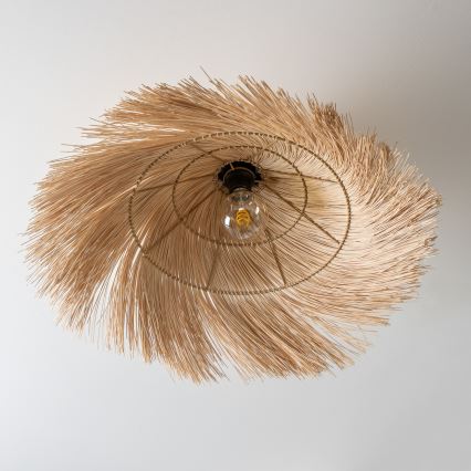 Brilagi - Lámpara de techo LED de montaje en superficie CERIA BOHO 1xE27/40W/230V Ø 100 cm ratán
