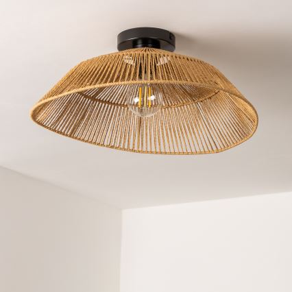 Brilagi - Lámpara de techo LED de montaje en superficie CERIA BOHO 1xE27/40W/230V Ø 50 cm marrón