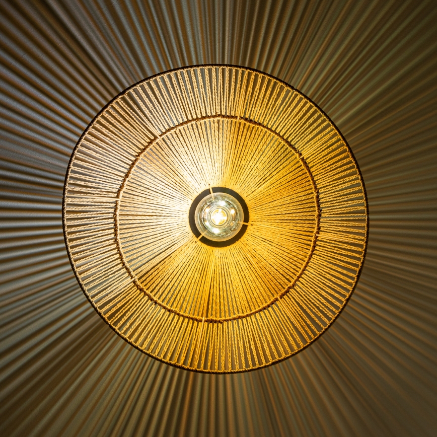 Brilagi - Lámpara de techo LED de montaje en superficie CERIA BOHO 1xE27/40W/230V Ø 50 cm marrón