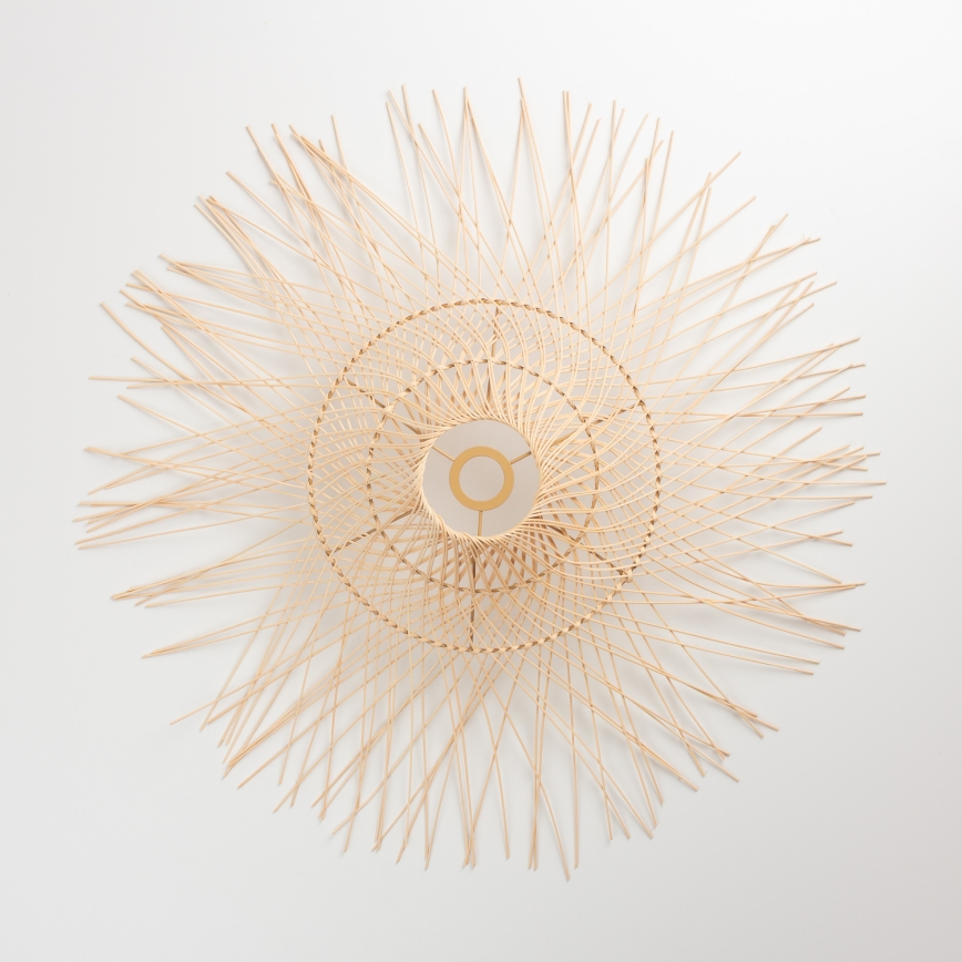 Brilagi - Lámpara de techo LED de montaje en superficie CERIA BOHO 1xE27/40W/230V Ø 70 cm bambú/roble