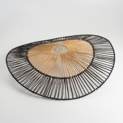 Brilagi - Lámpara de techo LED de montaje en superficie CERIA BOHO 1xE27/40W/230V Ø 80 cm negro/marrón